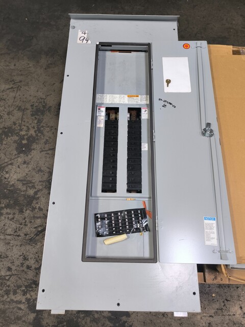 100 Amps, Eaton Cutler Hammer, PRL1A Pow-R-Line Panelboard, 120/208 VAC, 3PH, 4W, 3R, 32 spaces, unused - Image 1