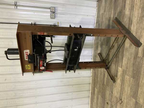 25 Ton, Dake #5-025, H-frame hydraulic press, 11-1/2" stroke, 33" btwn uprights, 37" x 14" bed, 2 HP - Image 8