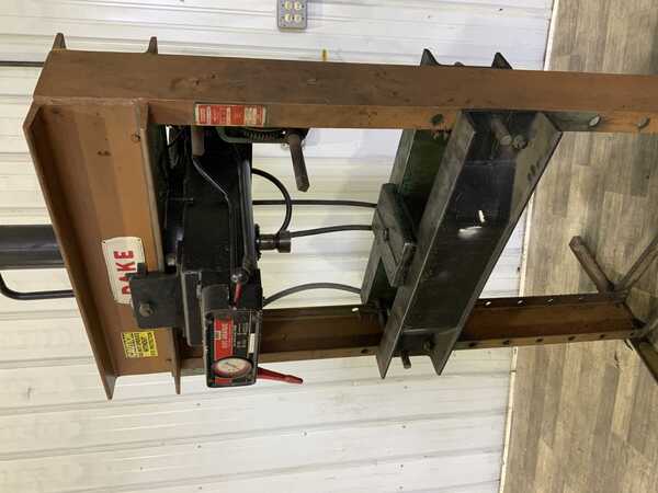 25 Ton, Dake #5-025, H-frame hydraulic press, 11-1/2" stroke, 33" btwn uprights, 37" x 14" bed, 2 HP - Image 9