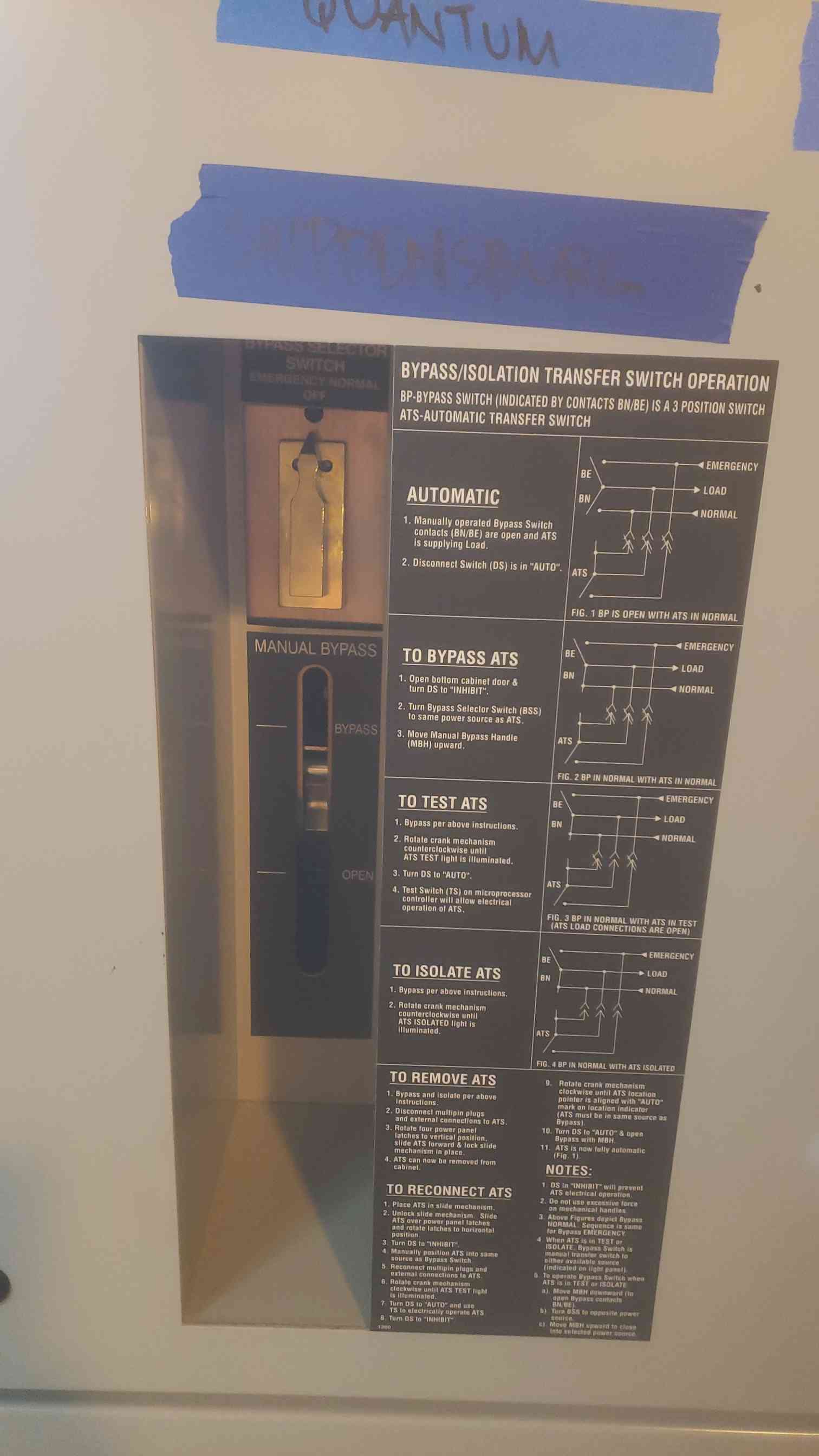 800 Amp. GE Zenith ZB5DB08031-07N, Transfer & Isolation Switch, 480/277 Volts, 3PH - Image 2