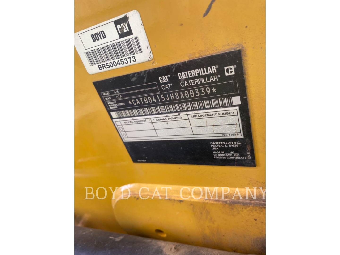 Cat 415-07A, Backhoe Loader, 638 hours, S/N: H8A00339, 2022 - Image 6