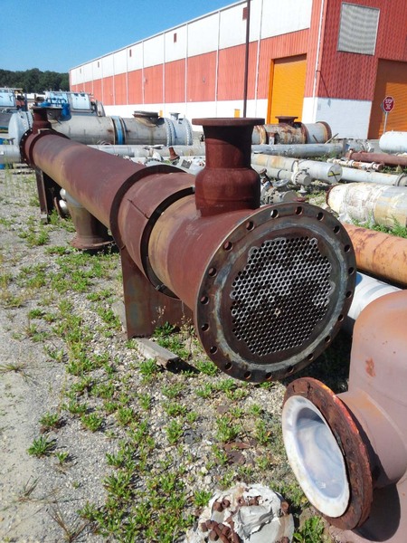 2100 sq.ft., 150 psi shell, 75 psi tube, Southern Heat Exchanger Corp., Shell/Tube Heat Exchanger, Titanium - Image 1