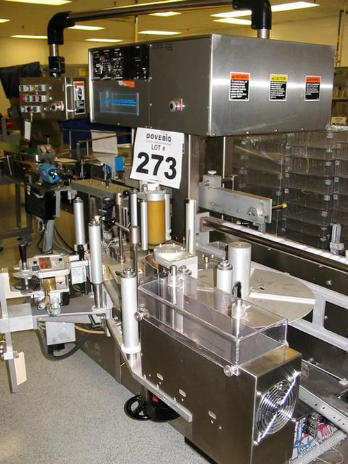 New Jersey Machine Co. #331LSBC-157, Auto Conveyorized Packaging Labeling Machine, w/(2) Sick Optic - Image 1