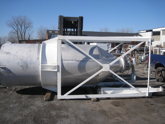Dynamic Air #200, Blender, Stainless Steel, 54" diameter x 118" Straight Side, 36" Cone, 10 HP Blower, 3' - Image 1