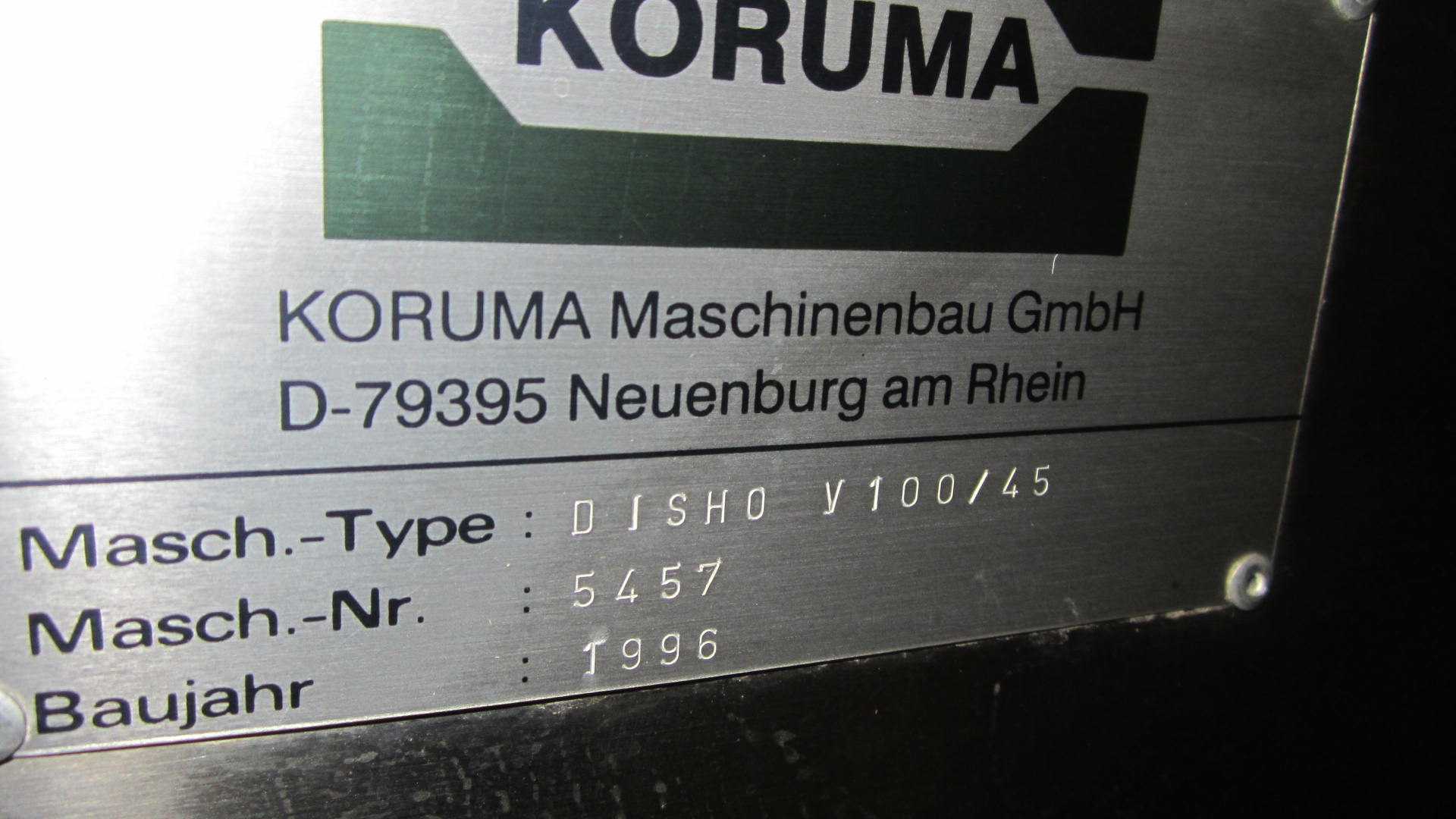 Koruma #Disho-V100/45, Stainless Steel Mixer, 12 gallon, 0.37 kW Motor, 1996 - Image 8