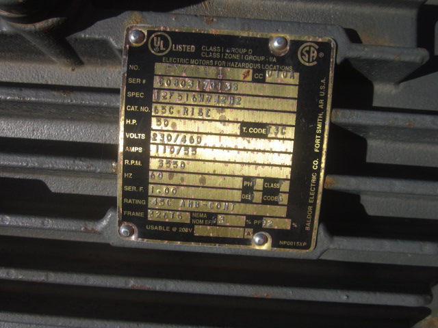 435 GPM, Flowserve #100-65CPX200, Stainless Steel Centrifugal Pump, Horizontal, CF8 Wetted Parts, 50 HP, 2008 - Image 2