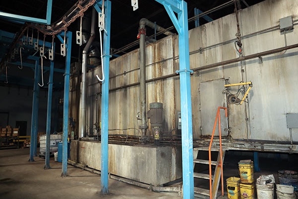3 Stage Stainless Steel powder Coating System, Nordson, with dry cure oven, 4" conveyor, powder coating booth - Image 8