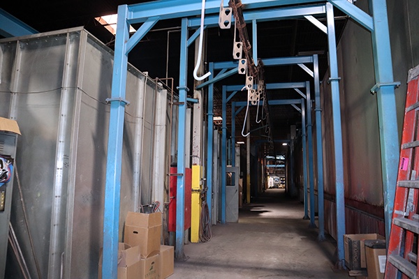 3 Stage Stainless Steel powder Coating System, Nordson, with dry cure oven, 4" conveyor, powder coating booth - Image 9