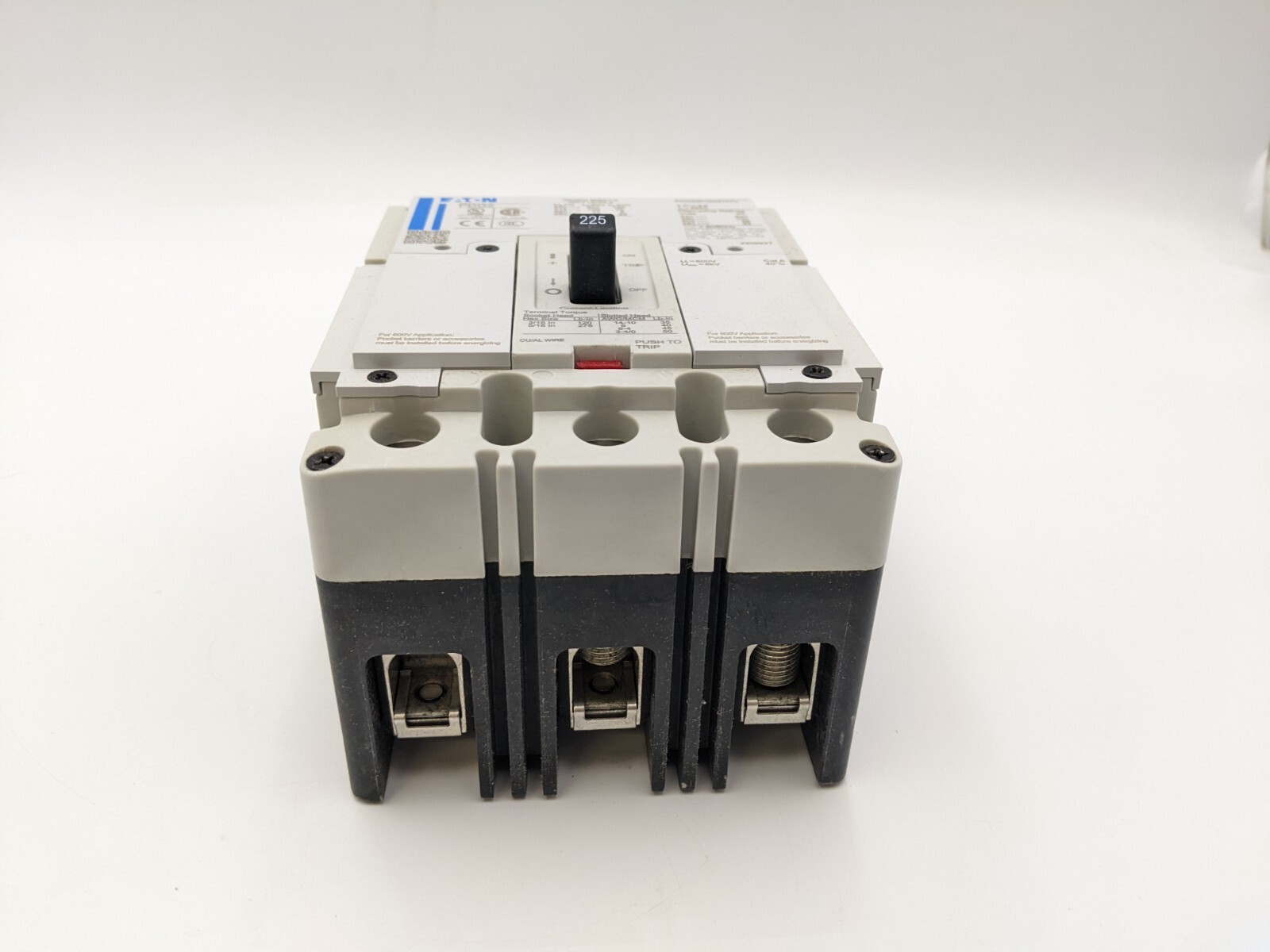 225 Amps, Eaton, PDG23P0225TFFL, Circuit Breaker, 3 Pole, 600 V - Image 5