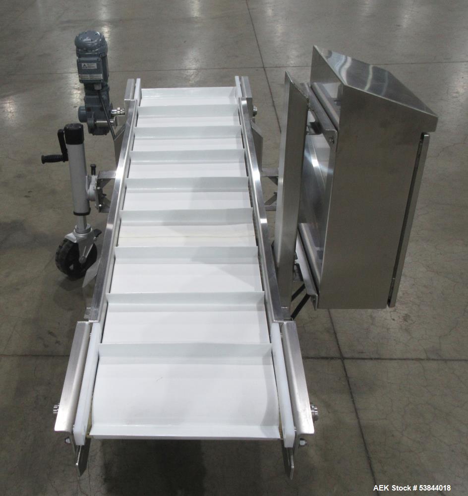 18.5" Wide x 6' AGI, Mobile Inclined Conveyor, Stainless Steel frame, on casters, 2022 - Image 6