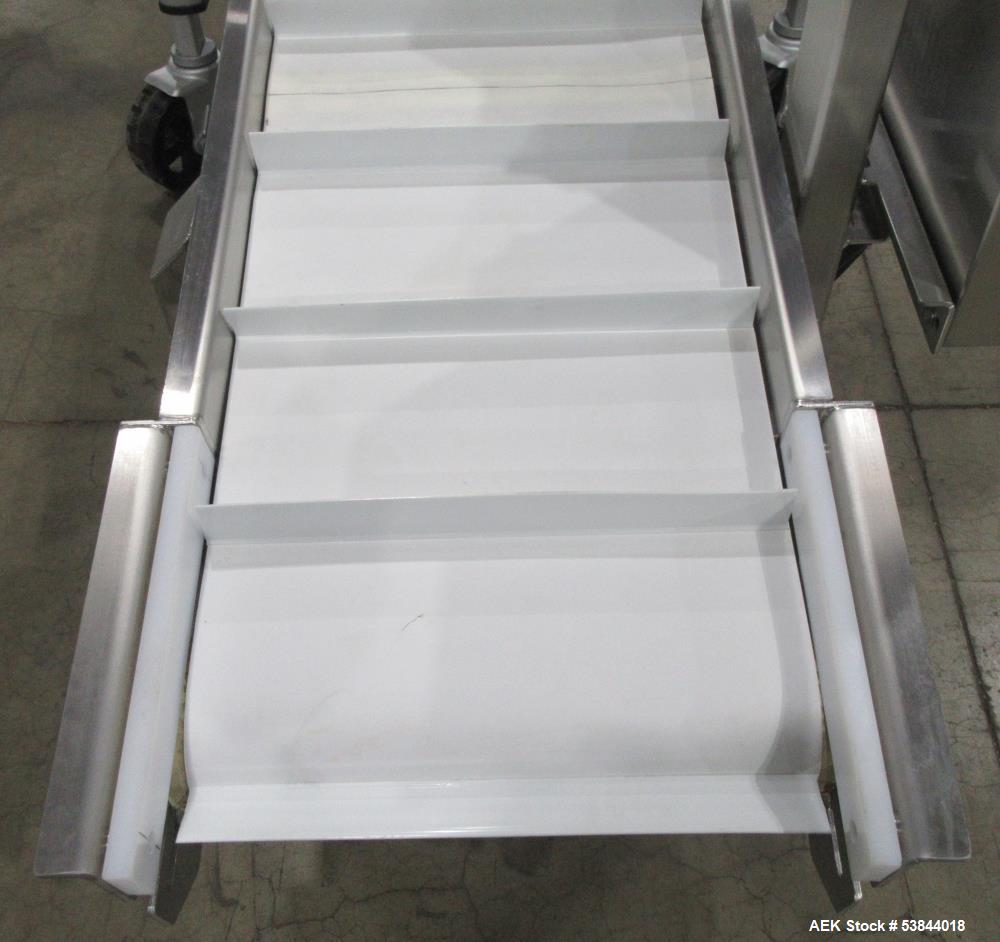 18.5" Wide x 6' AGI, Mobile Inclined Conveyor, Stainless Steel frame, on casters, 2022 - Image 7