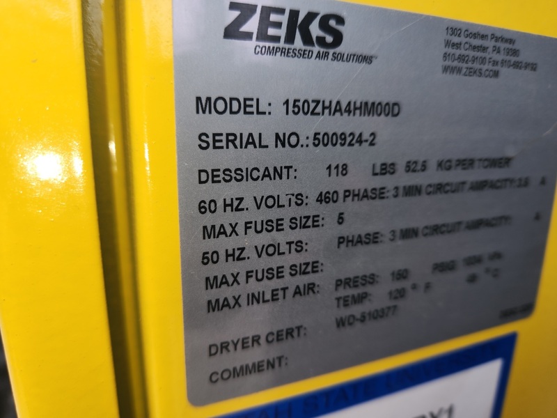 Zeks #150ZHA4HM00D, dessicant air dryer - Image 4