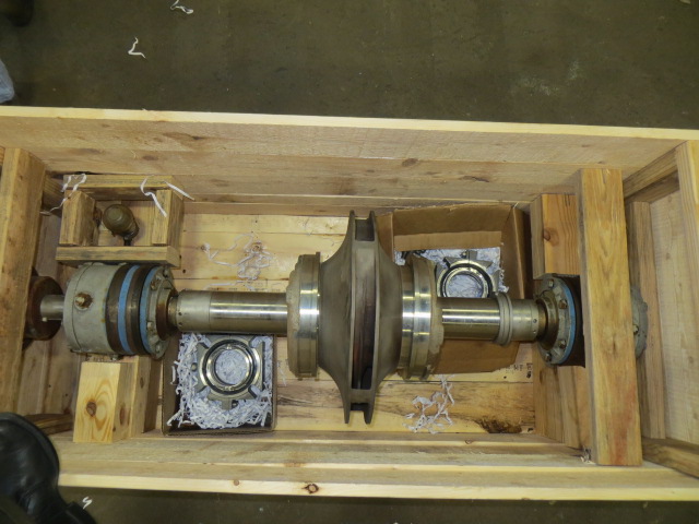 Goulds #3415, Stainless Steel Rotor Assembly w/Bearings, Split Mechanical Seals, 8" x 10", 20" diameter - Image 4
