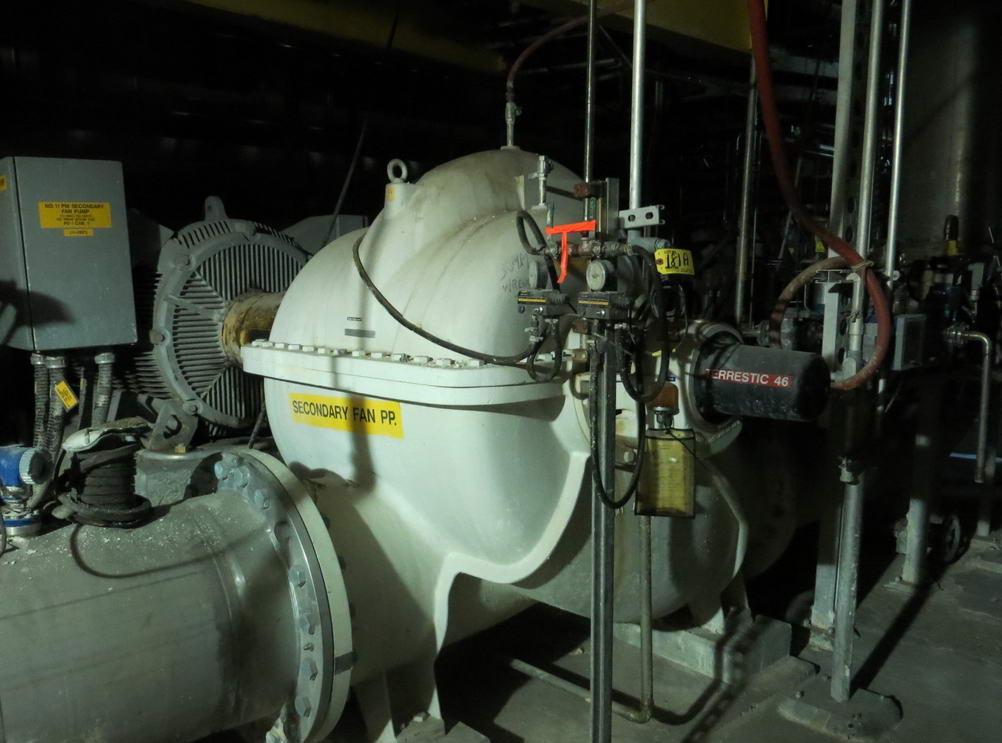 24000 GPM @ 127' TDH, Ahlstrom #ZPP52-600, Split Case Stainless Steel Fan Pump, 1000 HP, 800 RPM, 2001 - Image 1