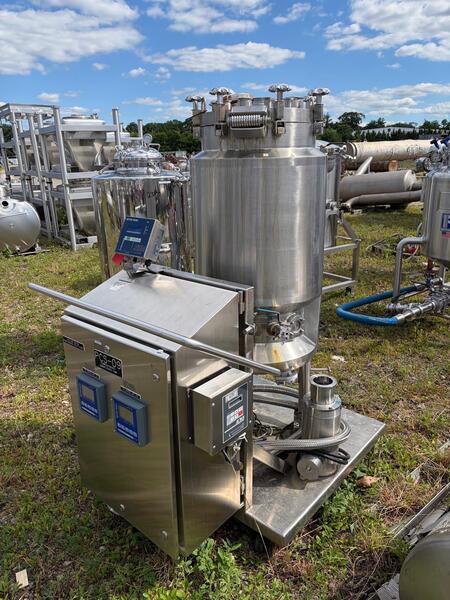 37.5 gallon Feldmeier, Stainless Steel Reactor, 20" diameter x 40" Straight Side, 45/FV Internal, 150/FV @ - Image 2