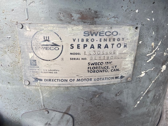 30" Sweco #LS30S666, Stainless Steel Separator Screen, 1-Deck, 1 HP, 208-230/460 V - Image 5