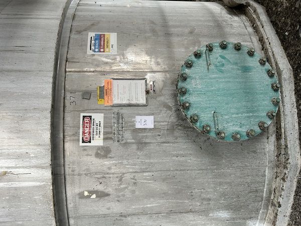 20000 gallon Apache #2, Stainless Steel Mix Tank, w/Paddle Agitator, 12' diameter x 24' straight side, 24" - Image 5