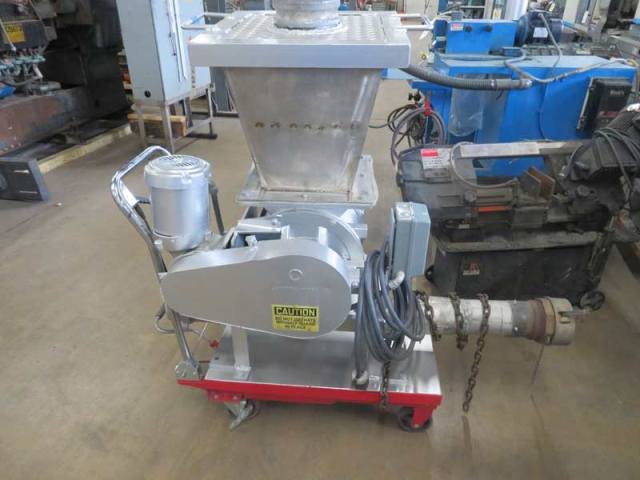 14" Portable Rotary Valve, w/Blow Through, Hopper, Starter & Cart, 1 HP, 45 RPM max - Image 2
