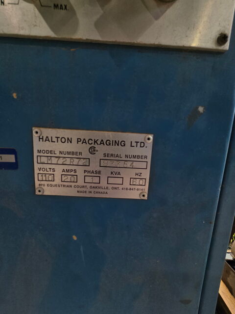 Halton #LM72R72, Shrink Wrap Machine, 110 V. - Image 2