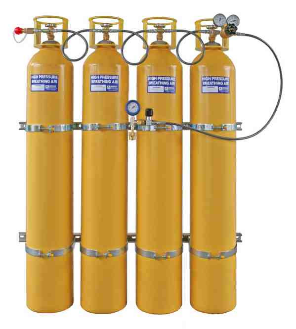 Faber, 12 gallon / 45 liter, 6000 PSI, ISO/UN/DOT steel gas cylinders, 9809-2, with CGA valve - Image 4