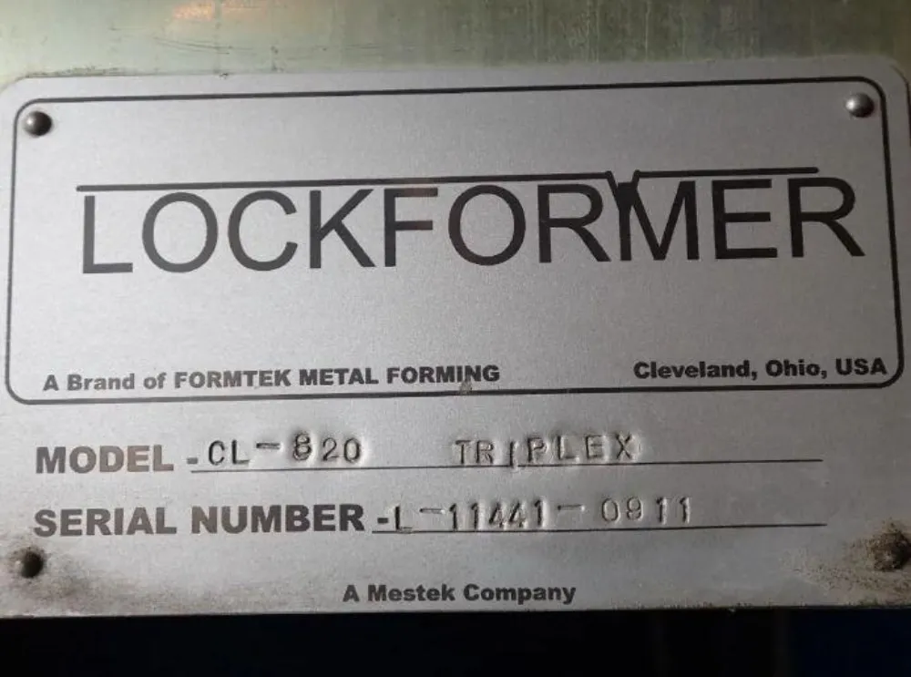 Lockformer #CL-820-Triplex, Rollformer - Image 10