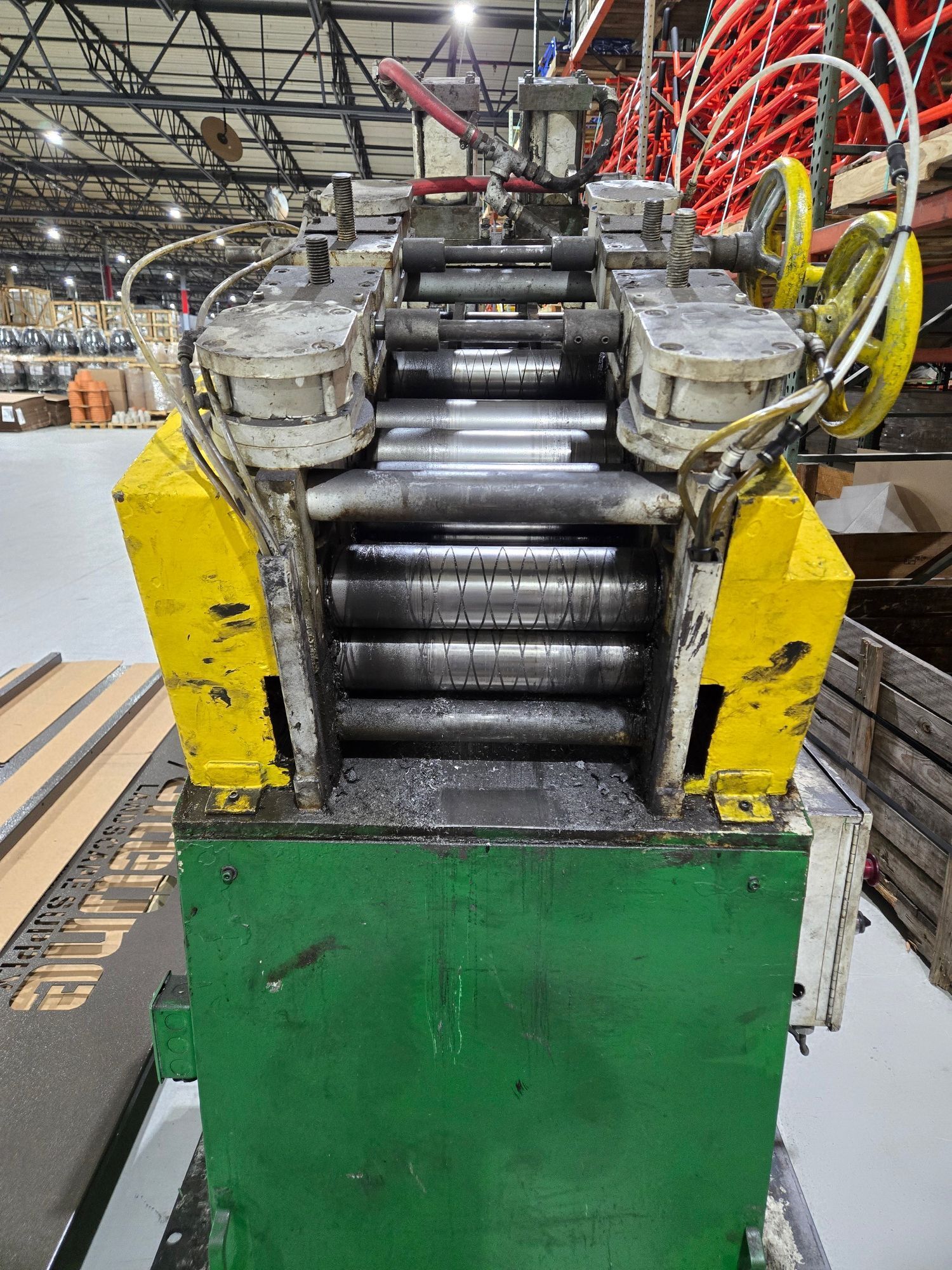 10000 lb. Colt #CSHC-100-12, coil cradle / straightener, 12" x 0.230" stock, 72" outside dimension, 1992 - Image 4