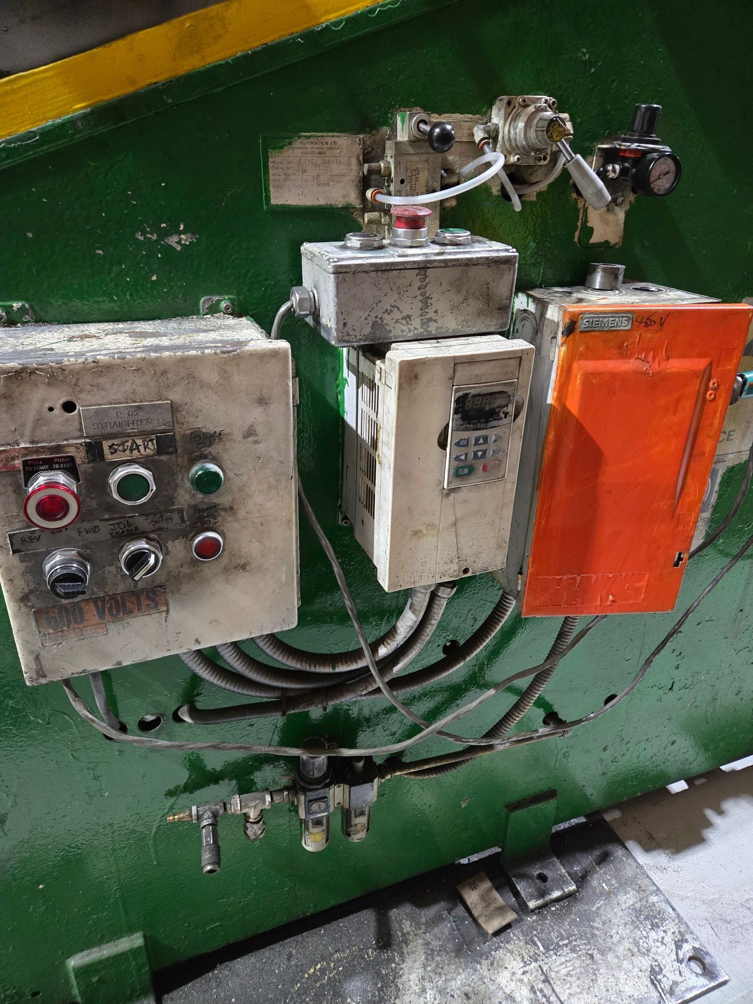 10000 lb. Colt #CSHC-100-12, coil cradle / straightener, 12" x 0.230" stock, 72" outside dimension, 1992 - Image 6