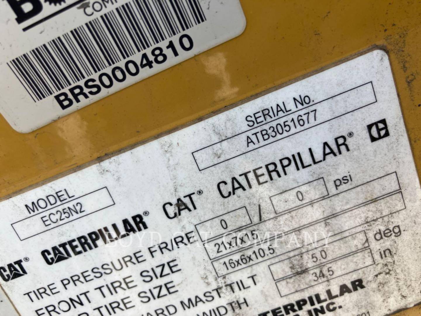 Caterpillar Mitsubishi GP6000 CAU, Forklift, 269 hours, S/N: ATB3051677, 2018 - Image 6