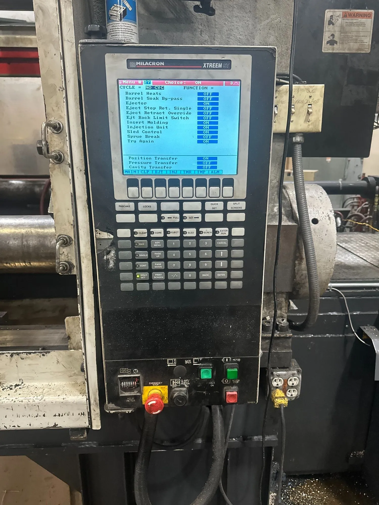 880 Ton, 116 oz., Milacron #MM-880-116, horizontal plastic injection molder, 9.8" ejection stroke, 55.1" x - Image 8