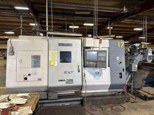 Okuma #LU-400/2SC650, 4-Axis CNC lathe, 25.5" swing, 26.5" centers, 3.1"/4.33" bar, 2006 - Image 1