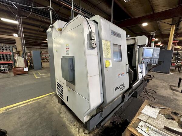 Okuma #LU-400/2SC650, 4-Axis CNC lathe, 25.5" swing, 26.5" centers, 3.1"/4.33" bar, 2006 - Image 3