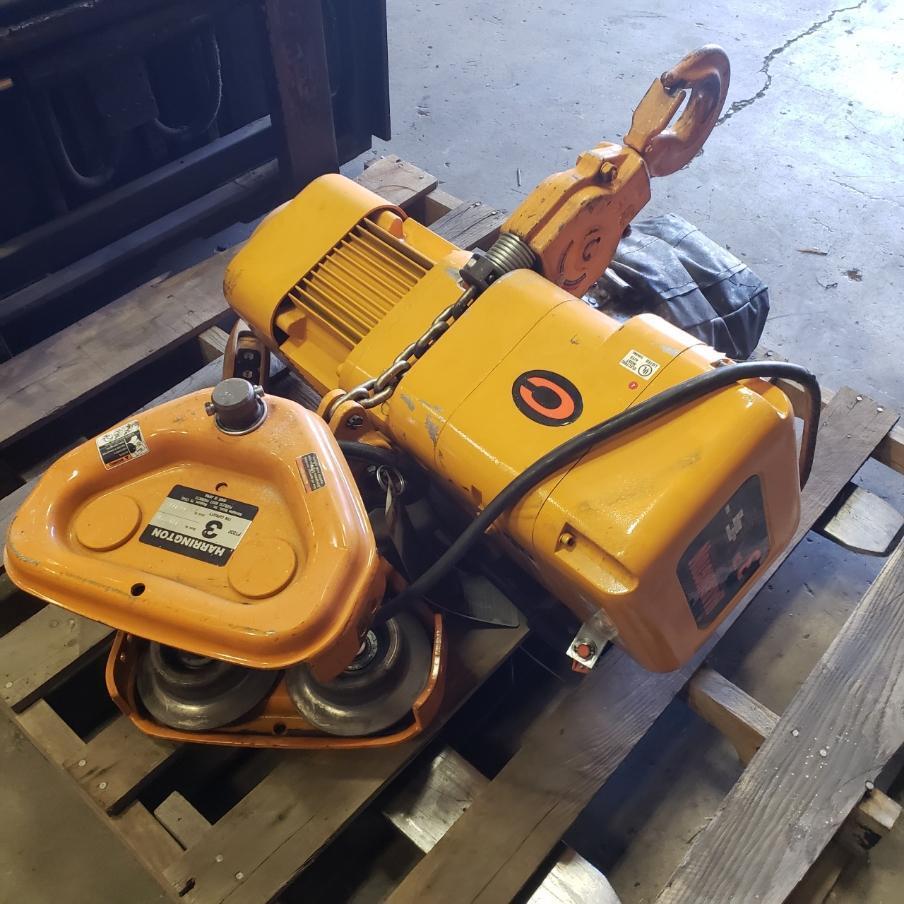 3 Ton, Harrington #IBBQ, Hoists, 220 or 460 V., 3Ph, new - Image 6