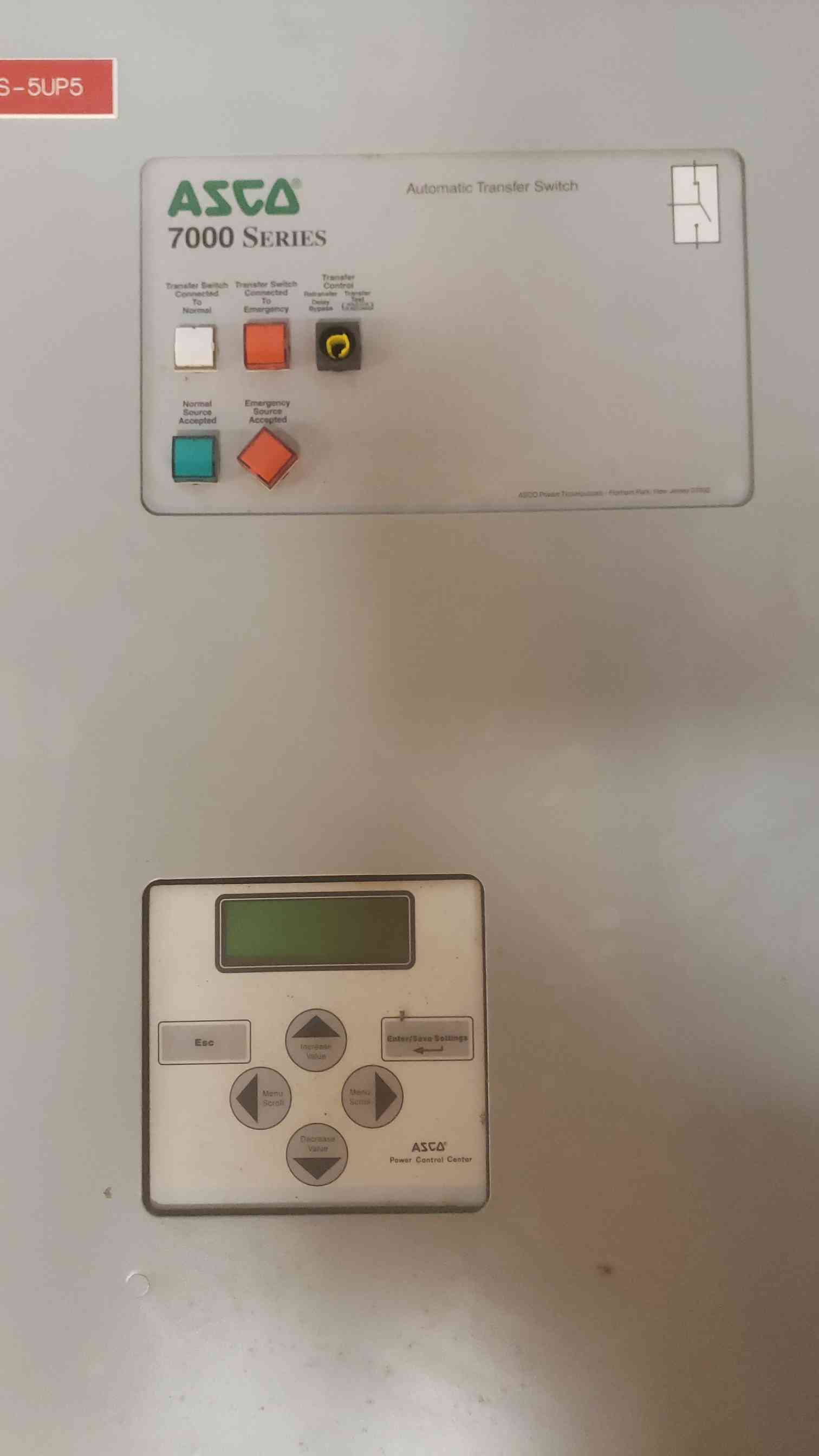 600 Amp. ASCO 7000 Series, automatic transfer switch, 480 Volts, H07ATSA30800N50C - Image 2