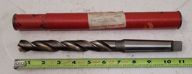 CLEVELAND TWIST DRILL - .8095" - 509702-681 MT3 Shank - Image 3