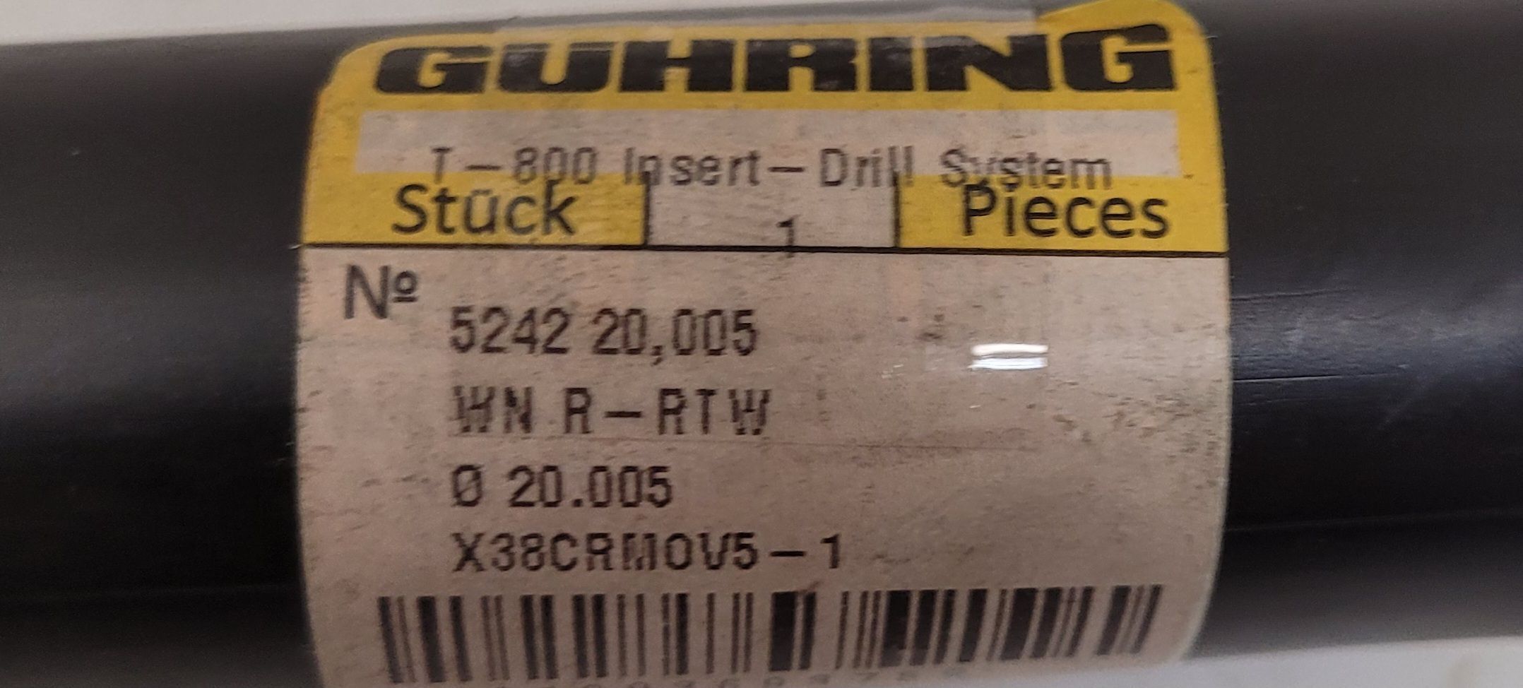 Guhring #5242, indexable insert drill, 20,005 - Image 3