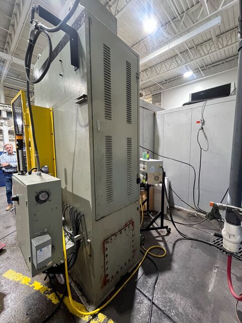 176 Ton, Accurl #HPPx160T/16T, 4-post guided ram gap frame hydraulic press, 22" stroke, 44" daylight, 39" - Image 3
