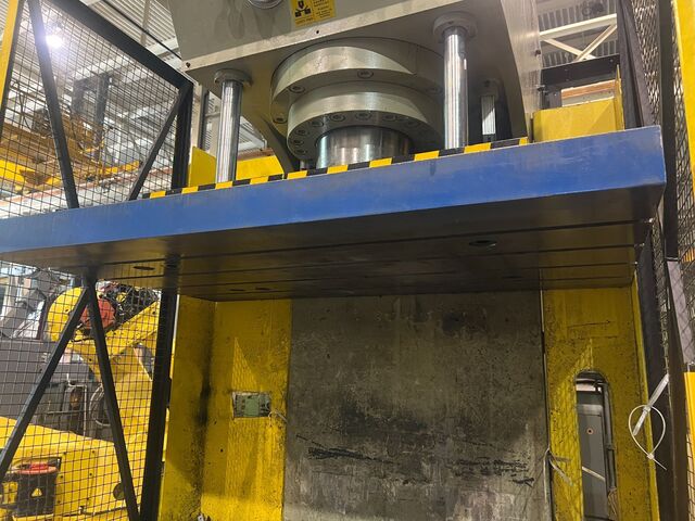 176 Ton, Accurl #HPPx160T/16T, 4-post guided ram gap frame hydraulic press, 22" stroke, 44" daylight, 39" - Image 5