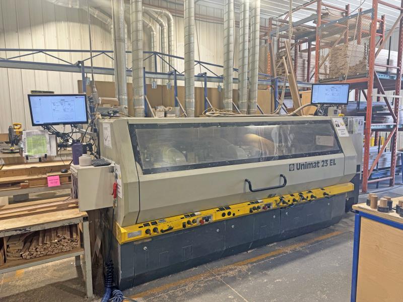 Weinig #U-23-EL, feed through moulder, 6-head, 9-1/16" x 4-3/4" capacity, 2000 - Image 1