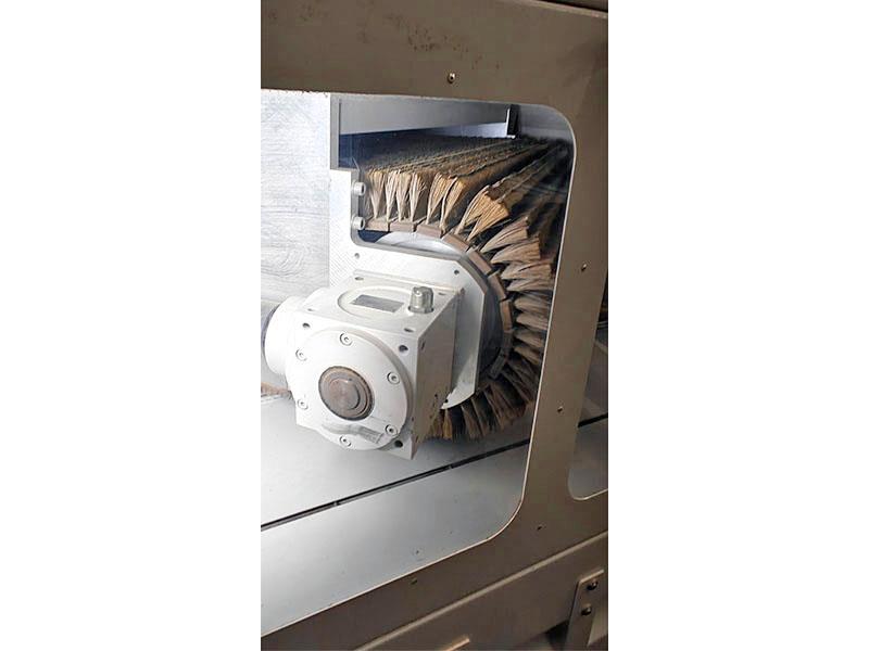 51" MB Roba-Tech #1300/2, denibbing rotational brush sander, 9-36 FPM, 2015 - Image 8