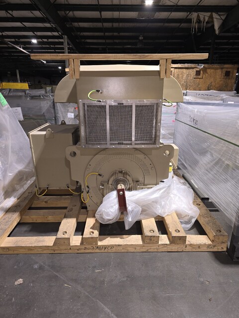 900 HP 3600 RPM General Electric, Frame 8288/09/10S, weather protected enclosure type 2, Renk sleeve, VFD - Image 3