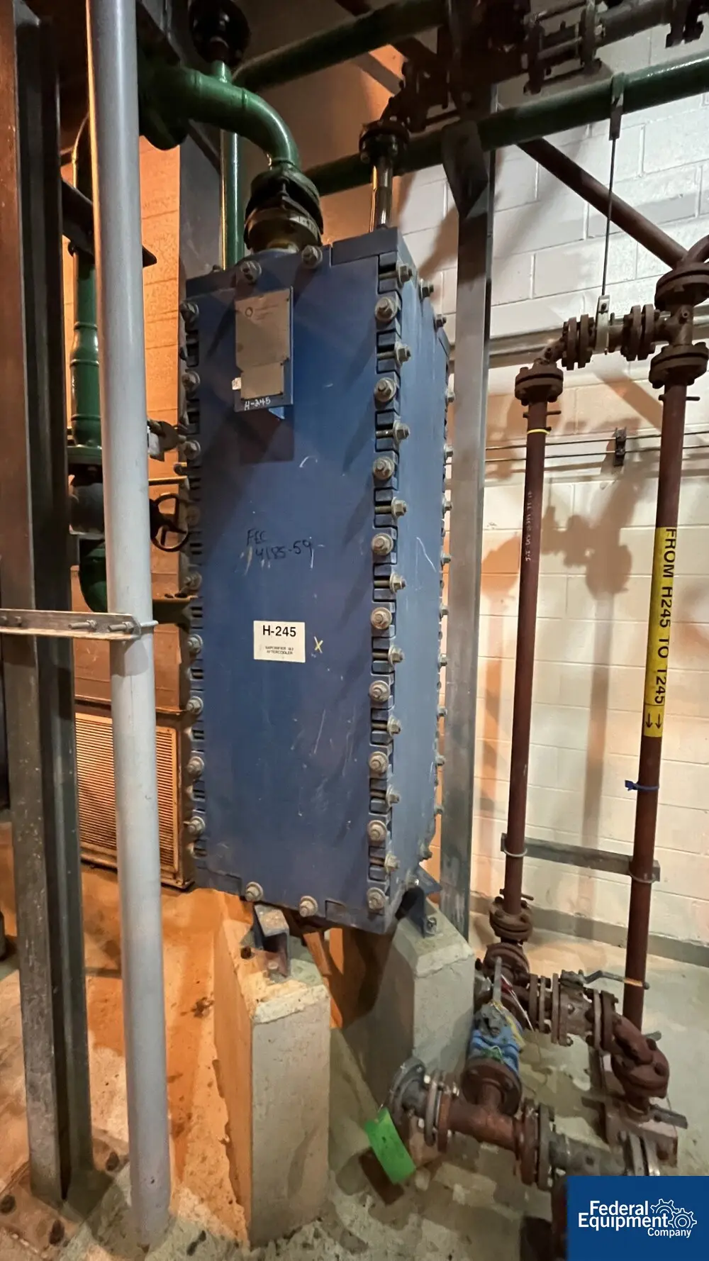 149.6 sq.ft., SGL System #KV4D, Carbon Graphite Block Heat Exchanger, 100 psi @ 356&deg;F shell & tube, 1996 - Image 1