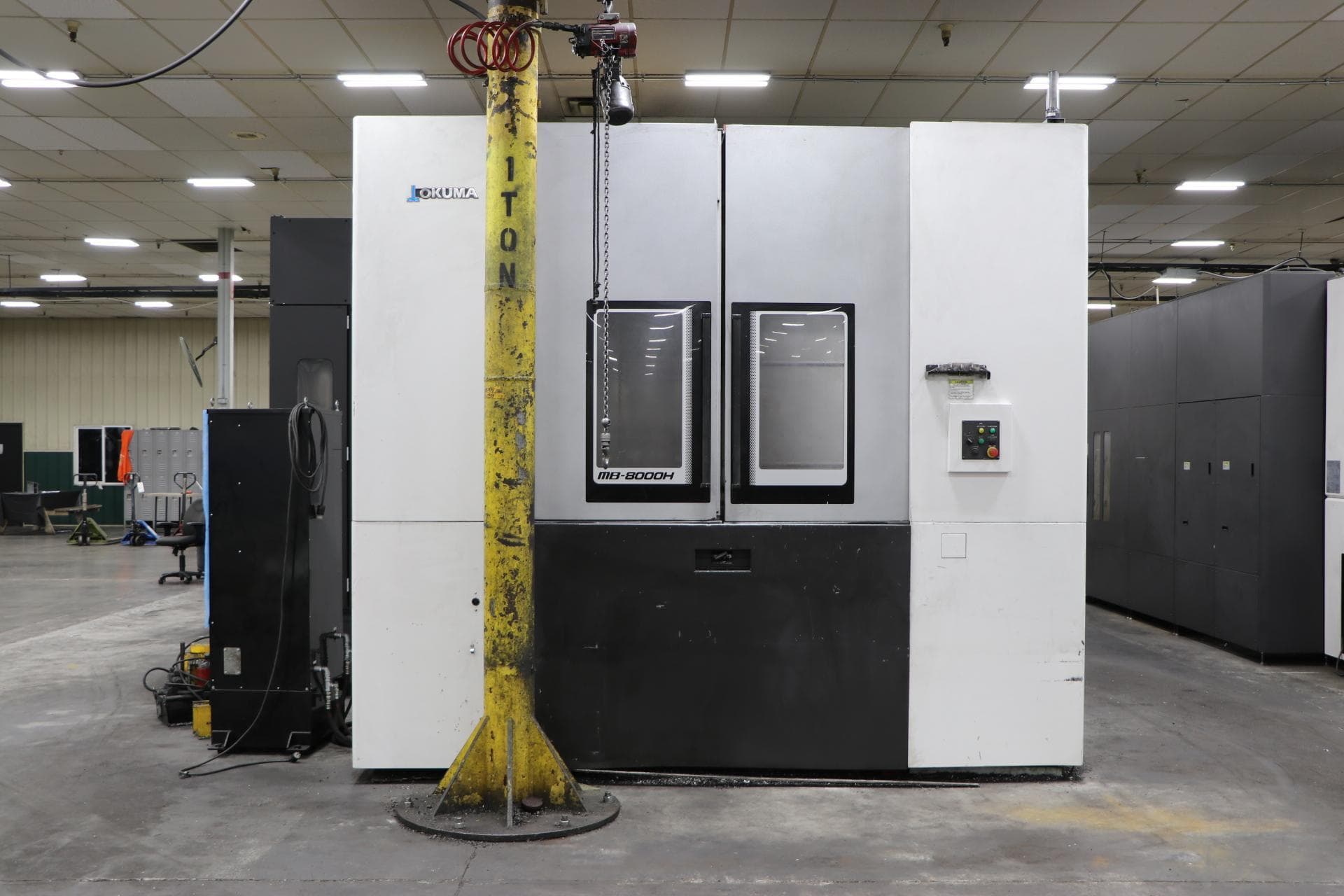Okuma #MB-8000H, CNC horizontal machining center, 55.1