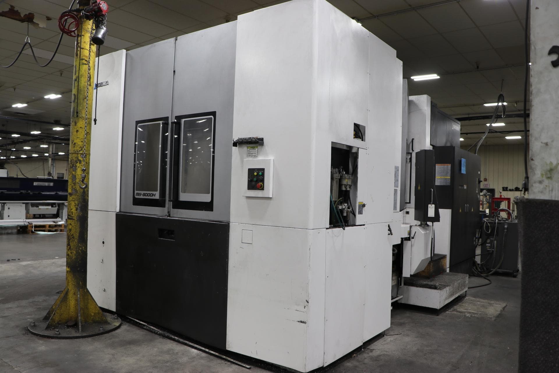 Okuma #MB-8000H, CNC horizontal machining center, 55.1