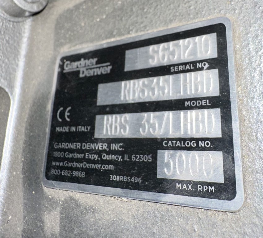 200 icfm, 14 psig, Gardner Denver #IQ-RB, blower package IQRB99A & RBS35LHBD, 20 HP - Image 4