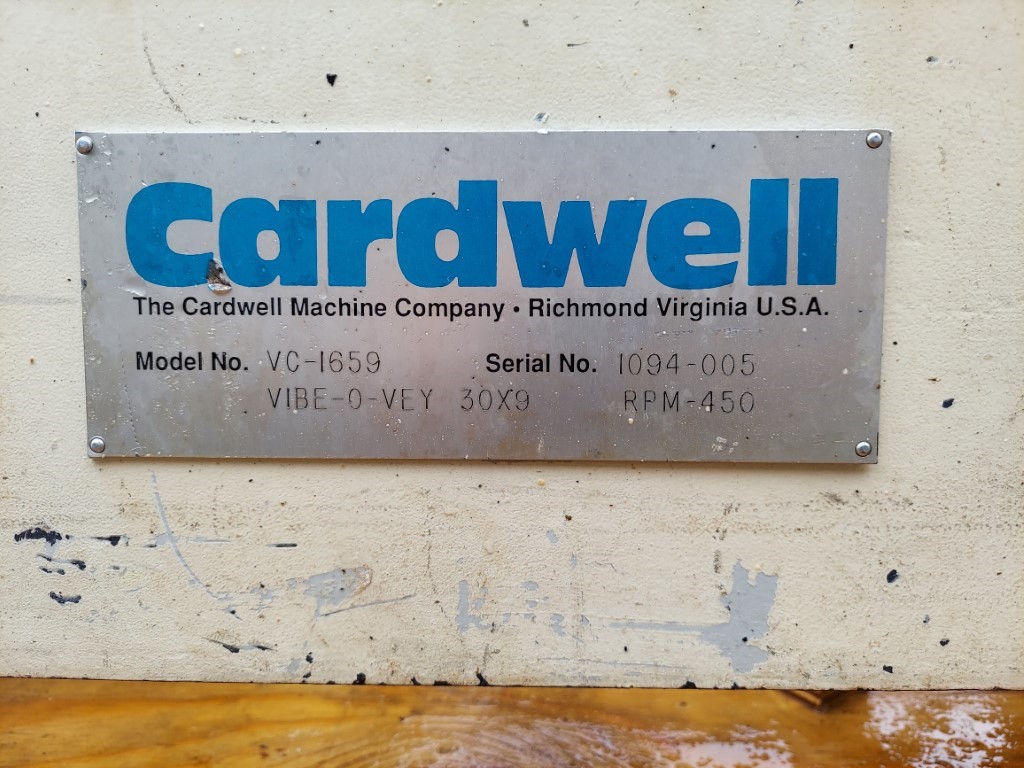 30" wide x 9.6' long, Cardwell #Vibe-O-Vey-30x9, vibratory conveyor, 5" high material trough - Image 4