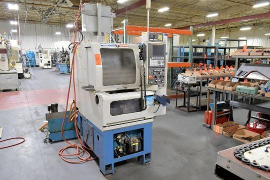 Miyano #Ocean-GN-3200, gang type CNC chuker with robotic loading, Fanuc 0iTD, 2008 - Image 1