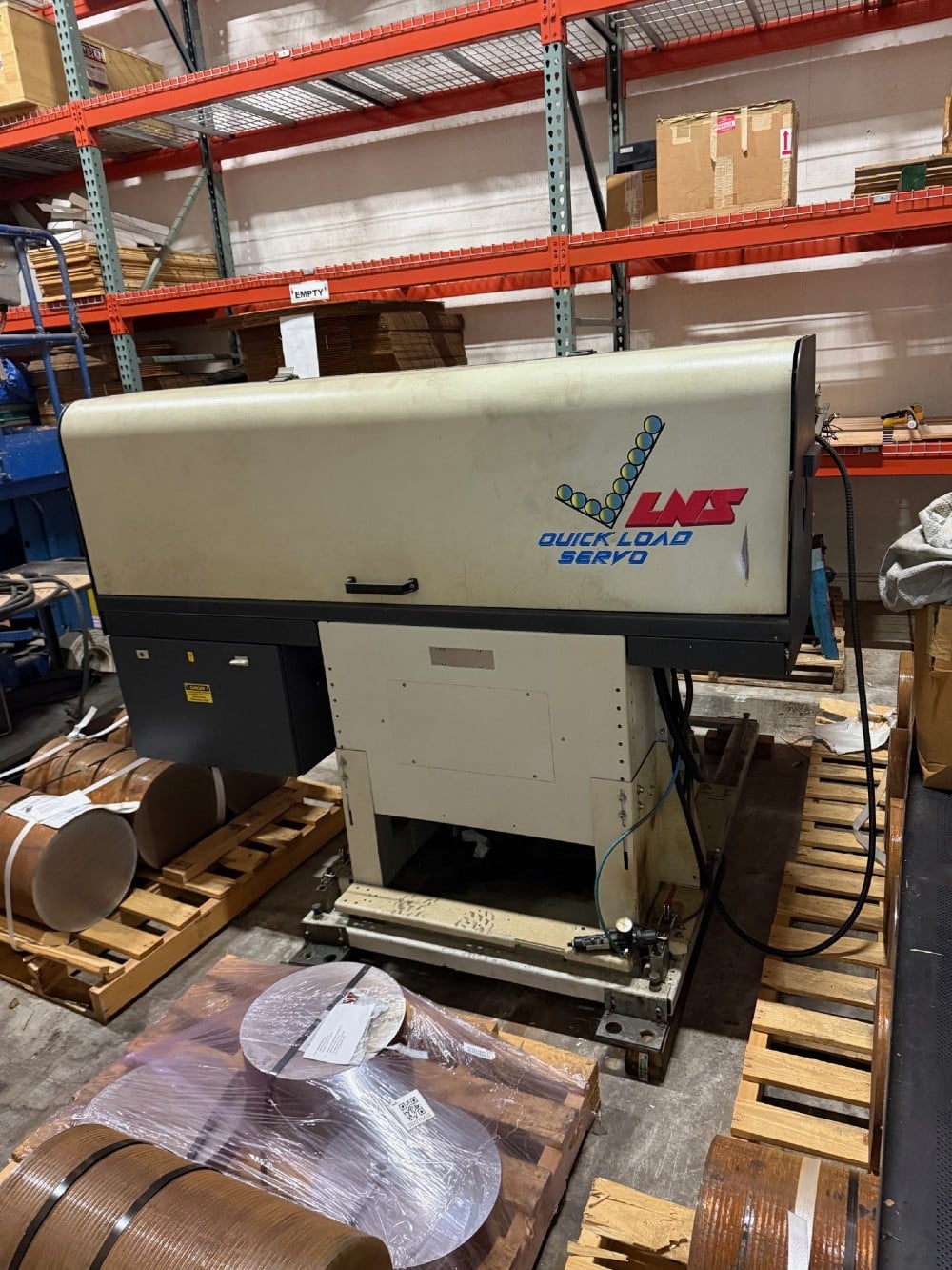 LNS #Quick-Load-Servo, 1/4"- 4-3/4"bar diameter, 5"-63" bar length, 30" loading capacity - Image 4