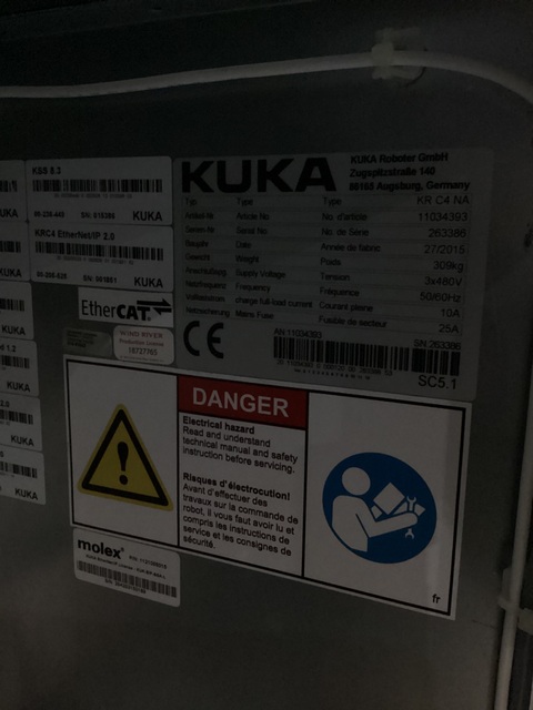 Kuka, KR16 L6-2, pair of robots, KRC4 NA controller & TT3A reamer, new - Image 9