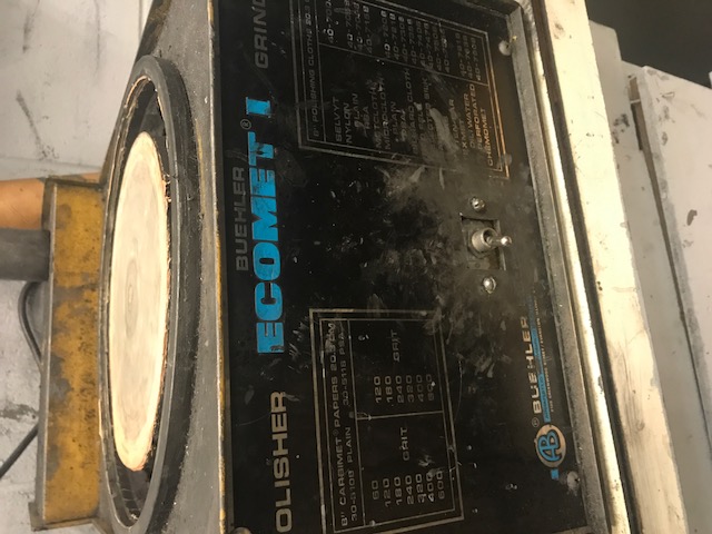 Buehler #Ecomet-I, Polisher/Grinder, w/(30) 8" Polishing Pads & (200) 400 Grit Paper Disc, 8" diameter Table - Image 1
