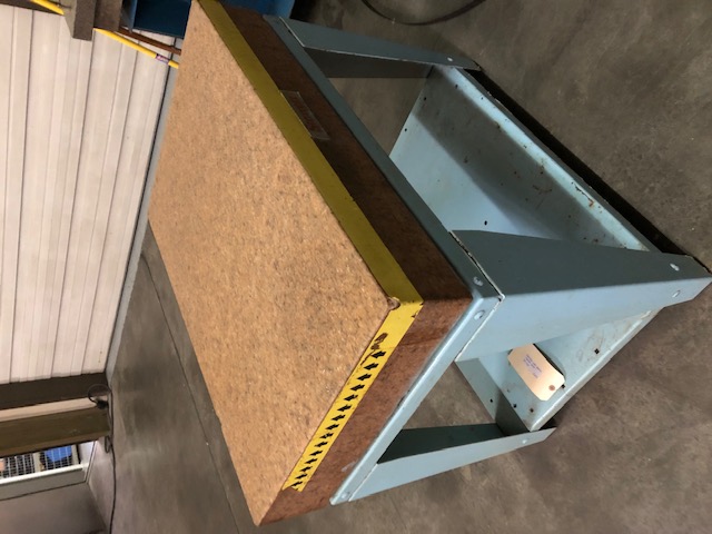 24" x 3 6" x 6" Starrett, Pink Granite Surface Plates, w/Stand, No Ledge, Grade B, 700 lbs. Weight - Image 1